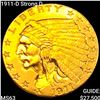 1911-D Strong D $2.50 Gold Quarter Eagle CHOICE BU