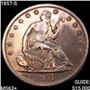 1857-S Seated Liberty Half Dollar CHOICE BU+