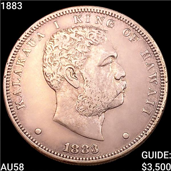 1883 Kingdom of Hawaii Dollar CHOICE AU