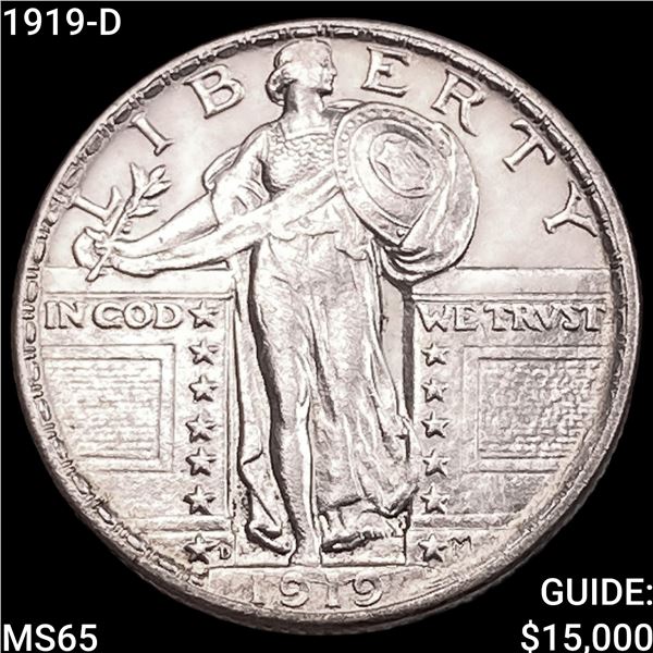 1919-D Standing Liberty Quarter GEM BU