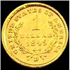 Image 2 : 1849-D Open Wreath Rare Gold Dollar CHOICE BU