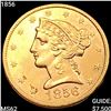 1856 $5 Gold Half Eagle UNCIRCULATED