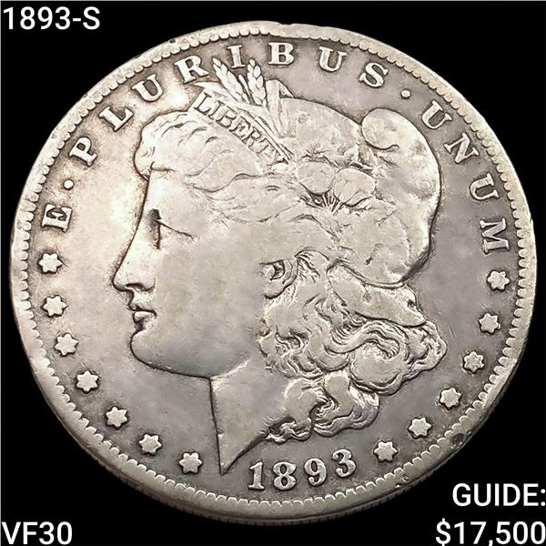 1893-S Morgan Silver Dollar LIGHTLY CIRCULATED
