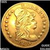 Image 1 : 1805 $5 Gold Half Eagle CHOICE BU+