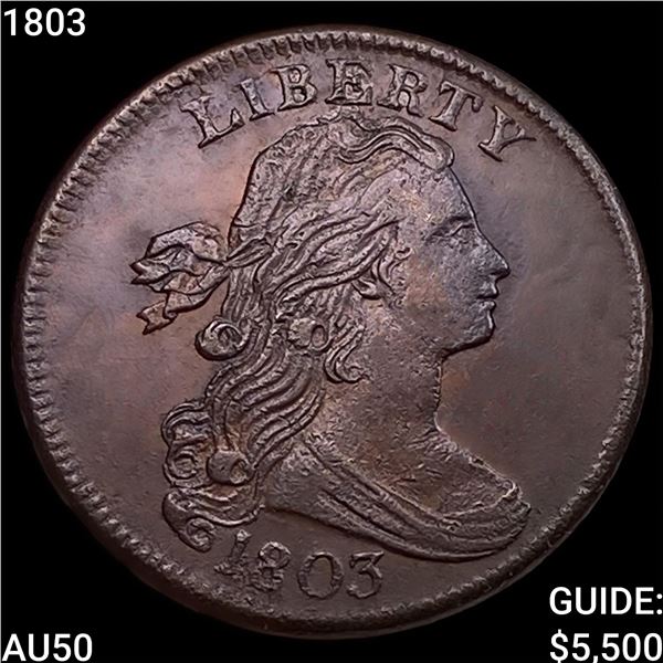 1803 Draped Bust Large Cent CLOSELY UNCIRCULATED