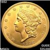 Image 1 : 1852 $20 Gold Double Eagle CHOICE BU+