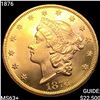 Image 1 : 1876 $20 Gold Double Eagle CHOICE BU+