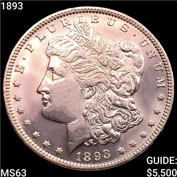 1893 Morgan Silver Dollar CHOICE BU