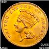 Image 1 : 1859 $3 Gold Piece CHOICE BU