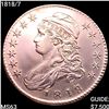 Image 1 : 1818/7 Capped Bust Half Dollar CHOICE BU