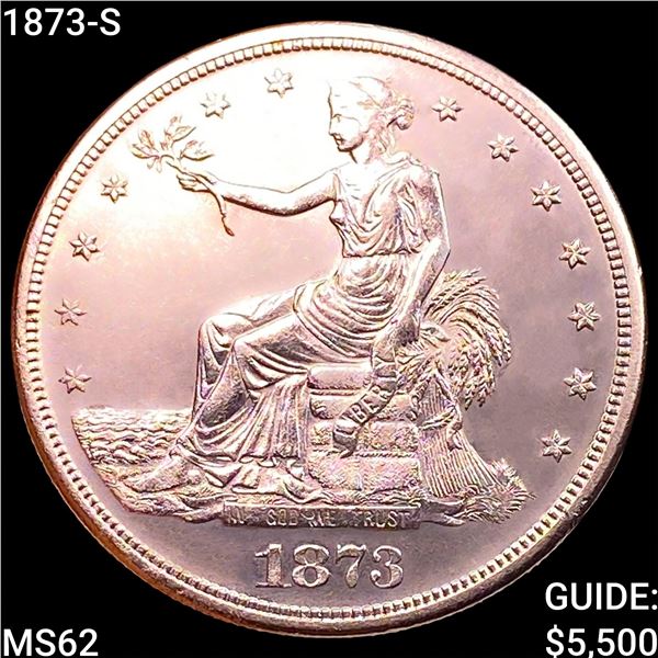 1873-S Silver Trade Dollar UNCIRCULATED