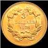 Image 2 : 1878 $3 Gold Piece CHOICE BU+