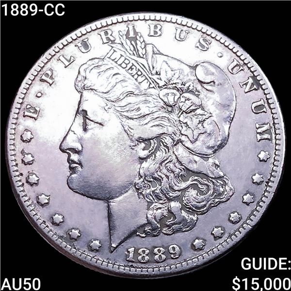 1889-CC Morgan Silver Dollar CLOSELY UNCIRCULATED