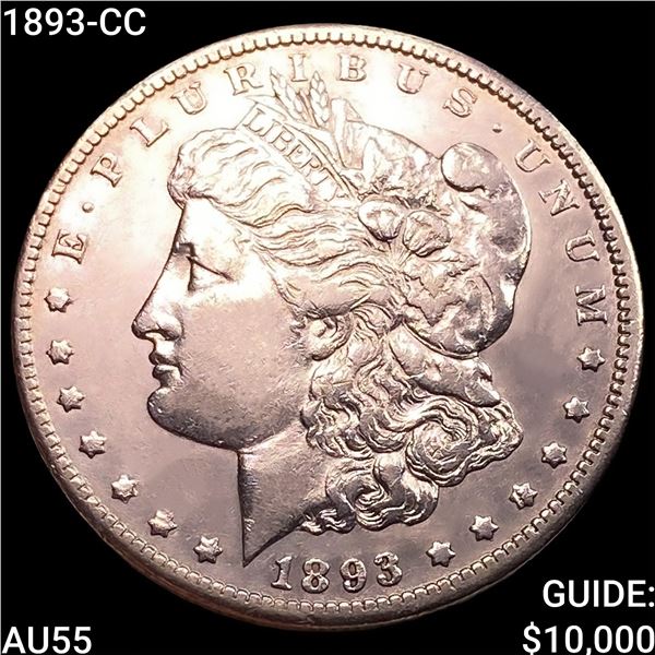 1893-CC Morgan Silver Dollar HIGH GRADE
