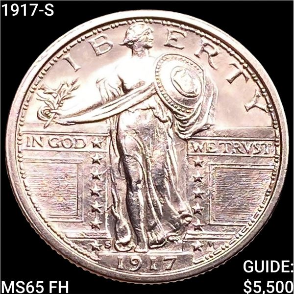1917-S Standing Liberty Quarter GEM BU FH