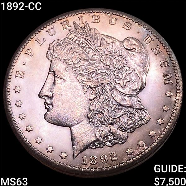 1892-CC Morgan Silver Dollar CHOICE BU