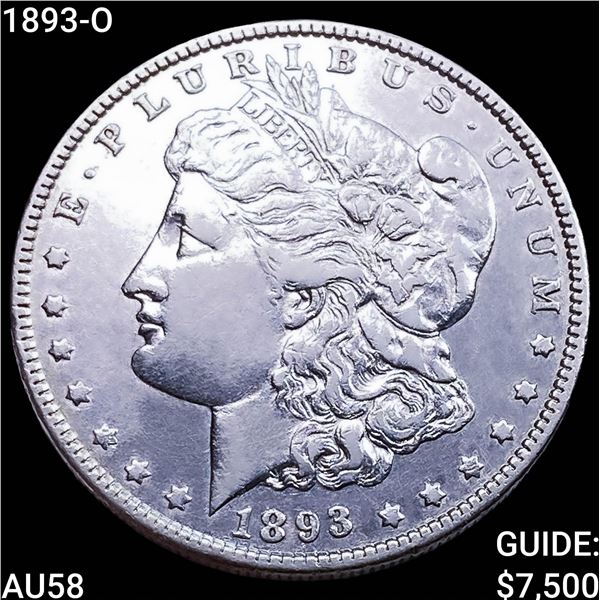 1893-O Morgan Silver Dollar CHOICE AU