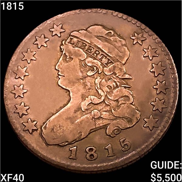 1815 Capped Bust Quarter NEARLY UNCIRCULATED