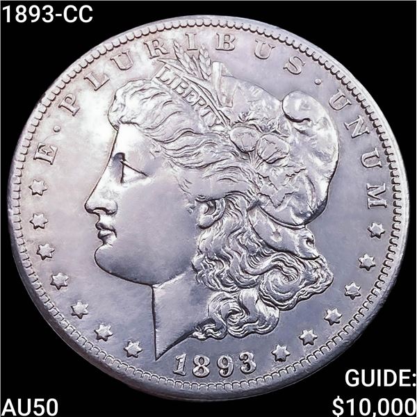 1893-CC Morgan Silver Dollar CLOSELY UNCIRCULATED
