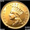 Image 1 : 1878 $3 Gold Piece UNCIRCULATED