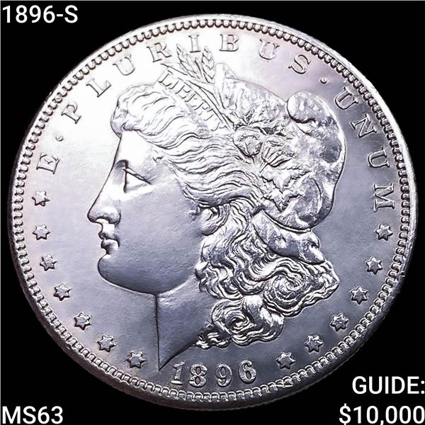 1896-S Morgan Silver Dollar CHOICE BU