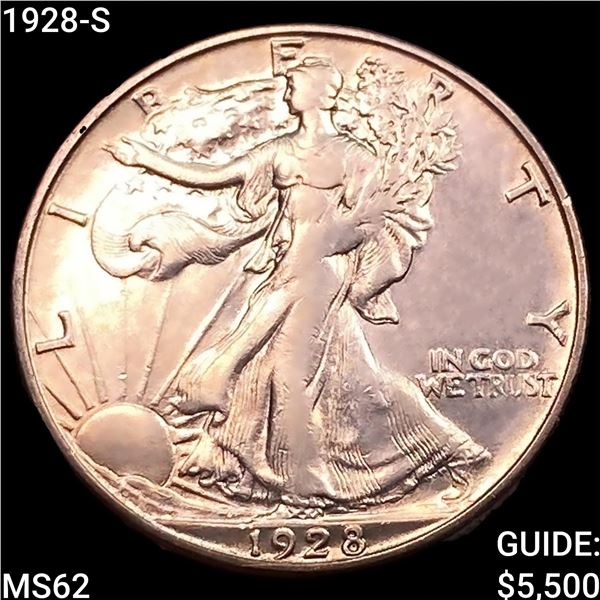 1928-S Walking Liberty Half Dollar UNCIRCULATED