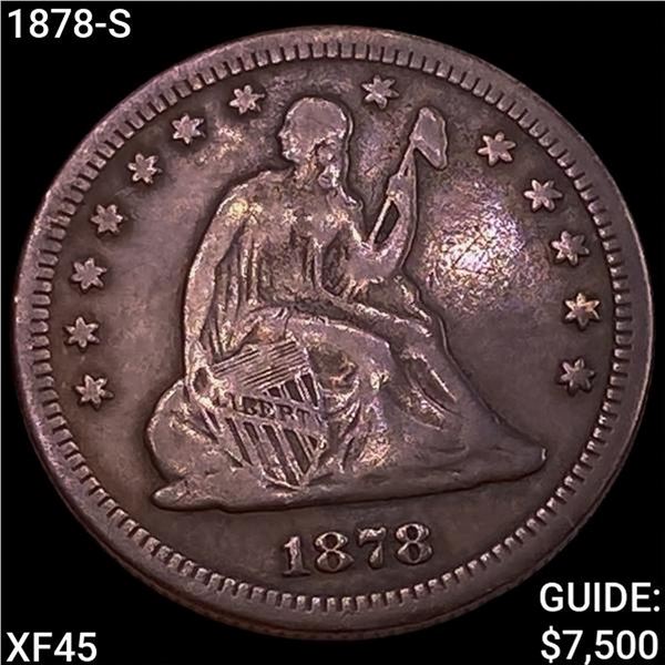 1878-S Seated Liberty Quarter NEARLY UNCIRCULATED