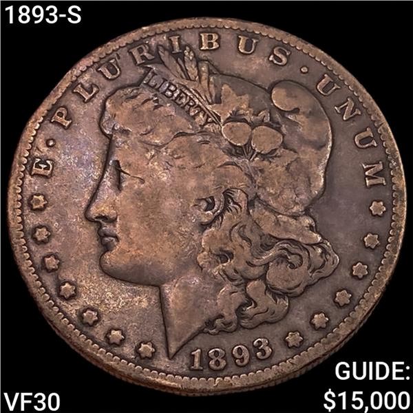 1893-S Morgan Silver Dollar LIGHTLY CIRCULATED