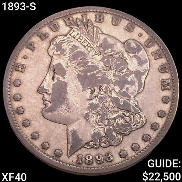 1893-S Morgan Silver Dollar NEARLY UNCIRCULATED