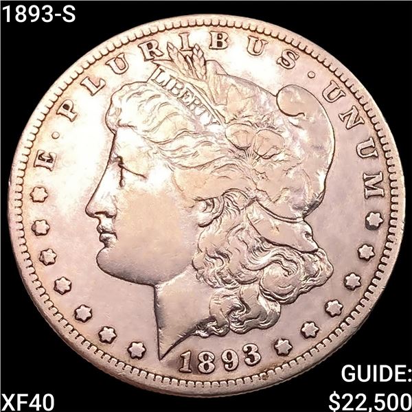 1893-S Morgan Silver Dollar NEARLY UNCIRCULATED