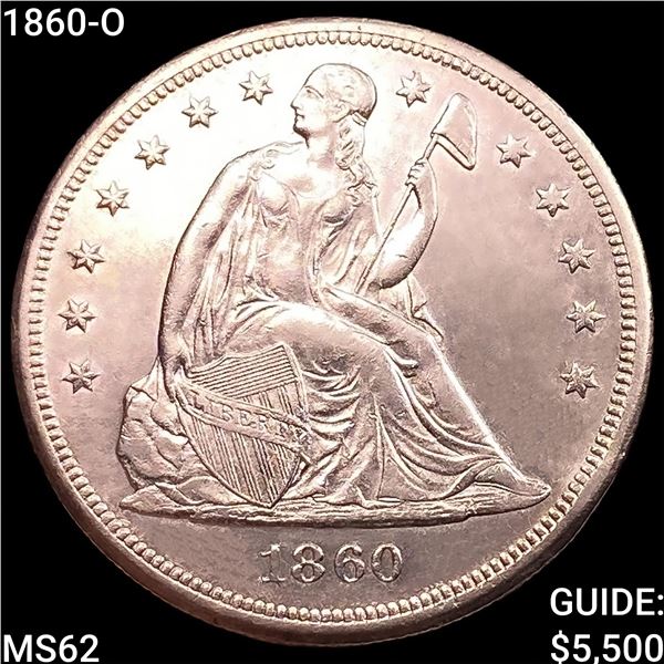 1860-O Seated Liberty Dollar UNCIRCULATED