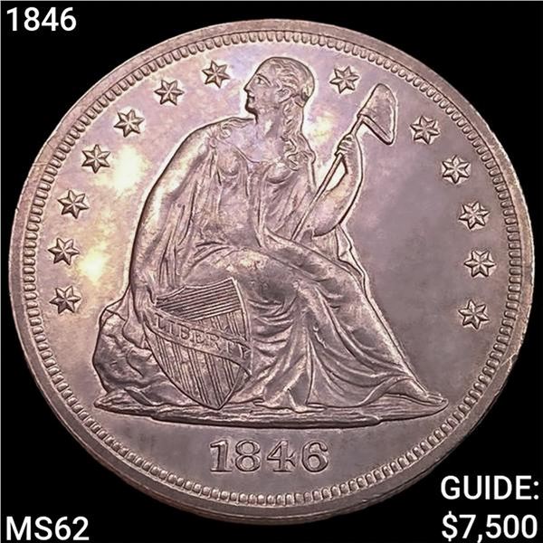 1846 Seated Liberty Dollar UNCIRCULATED