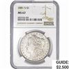 Image 1 : 1881-S Morgan Silver Dollar NGC MS67