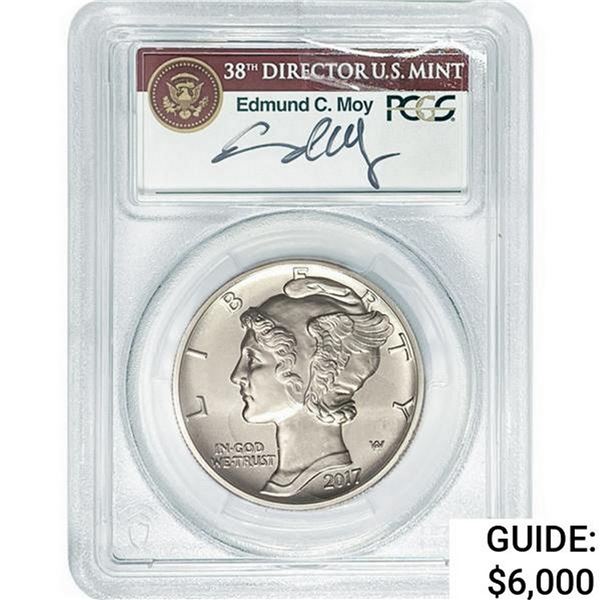 2017 $25 Silver Palladium 1OZ PCGS MS70