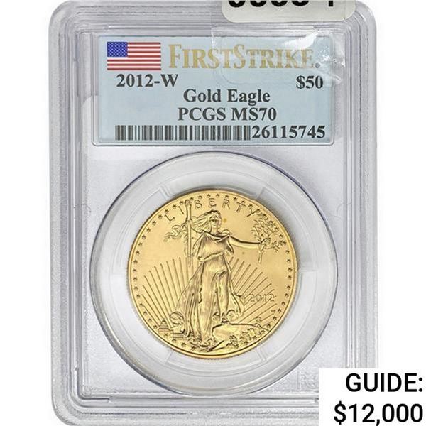 2012-W $50 American Gold Eagle 1OZ PCGS MS70
