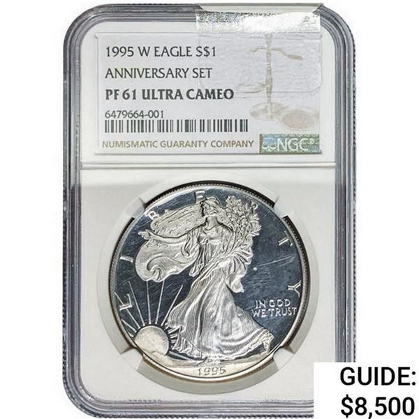 1995-W Silver Eagle NGC PF61 UC Anniversary Set