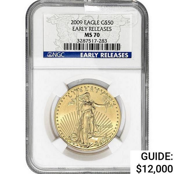 2009 $50 American Gold Eagle 1OZ NGC MS70