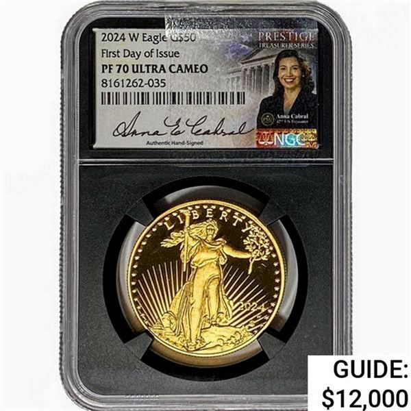 2024 1oz $50 Gold Eagle NGC PF70 UC
