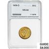 1909-D $5 Gold Half Eagle NNC MS64