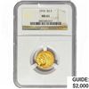 1915 $2.50 Gold Quarter Eagle NGC MS61