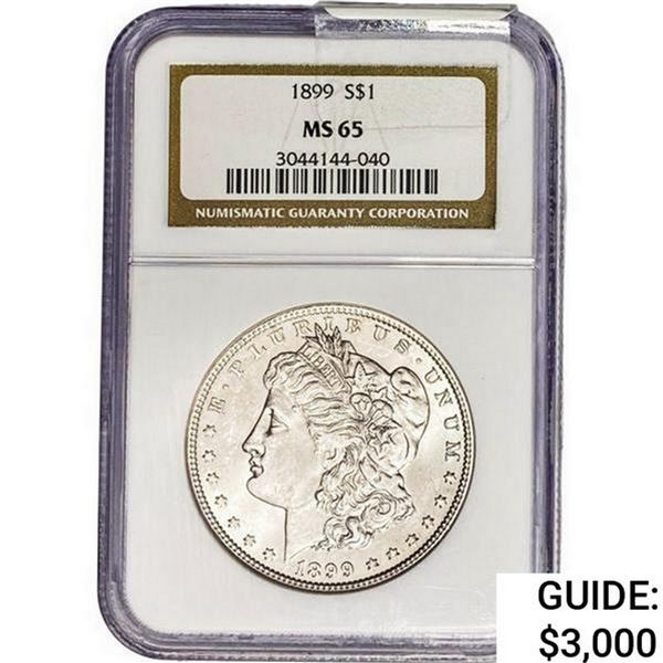 1899 Morgan Silver Dollar NGC MS65