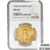Image 1 : 1908 $20 Gold Double Eagle NGC MS64+