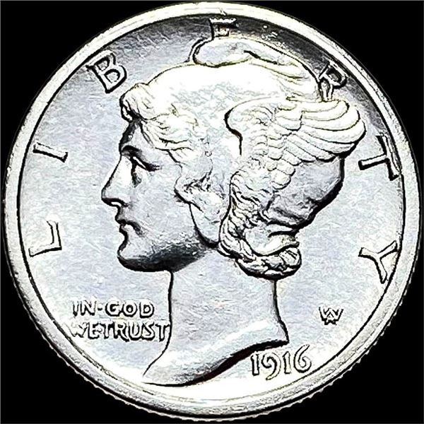 1916-S Silver Mercury Dime UNCIRCULATED
