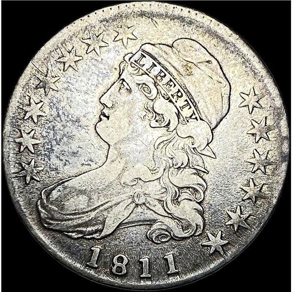1811 Capped Bust Half Dollar LIGHTLY CIRCULATED