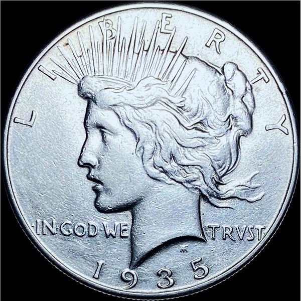 1935 Silver Peace Dollar CHOICE AU
