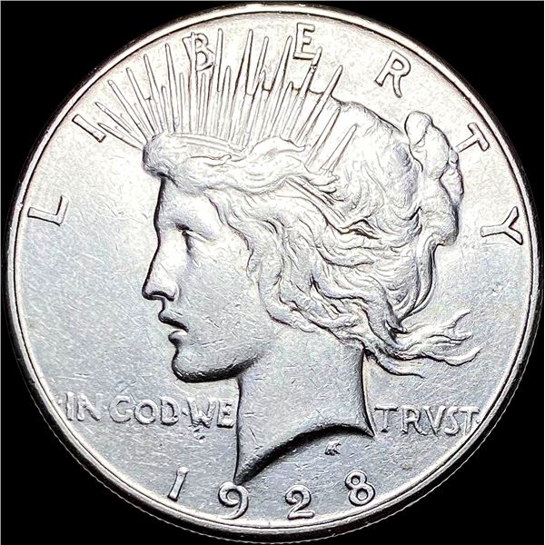 1928-S Silver Peace Dollar CLOSELY UNCIRCULATED