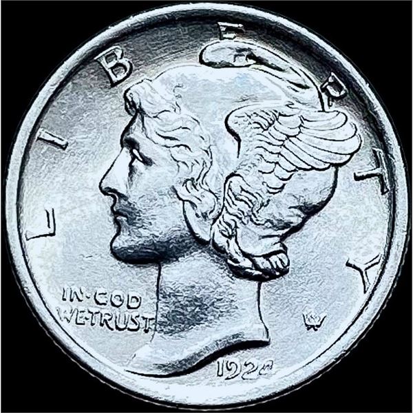 1921-S Silver Mercury Dime GEM BU