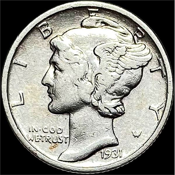 1931-S Silver Mercury Dime CLOSELY UNCIRCULATED
