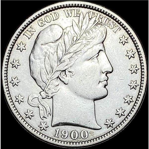 1900 Barber Silver Half Dollar CLOSELY UNCIRCULATED