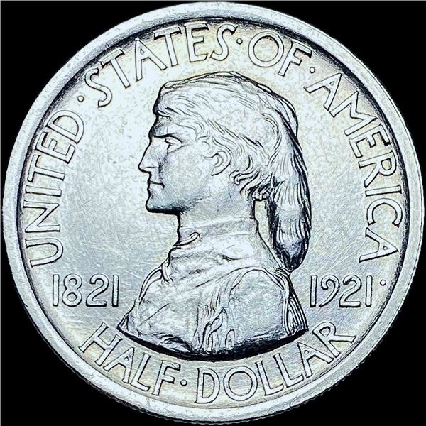 1921 Silver Missouri Centennial Half Dollar CHOICE BU